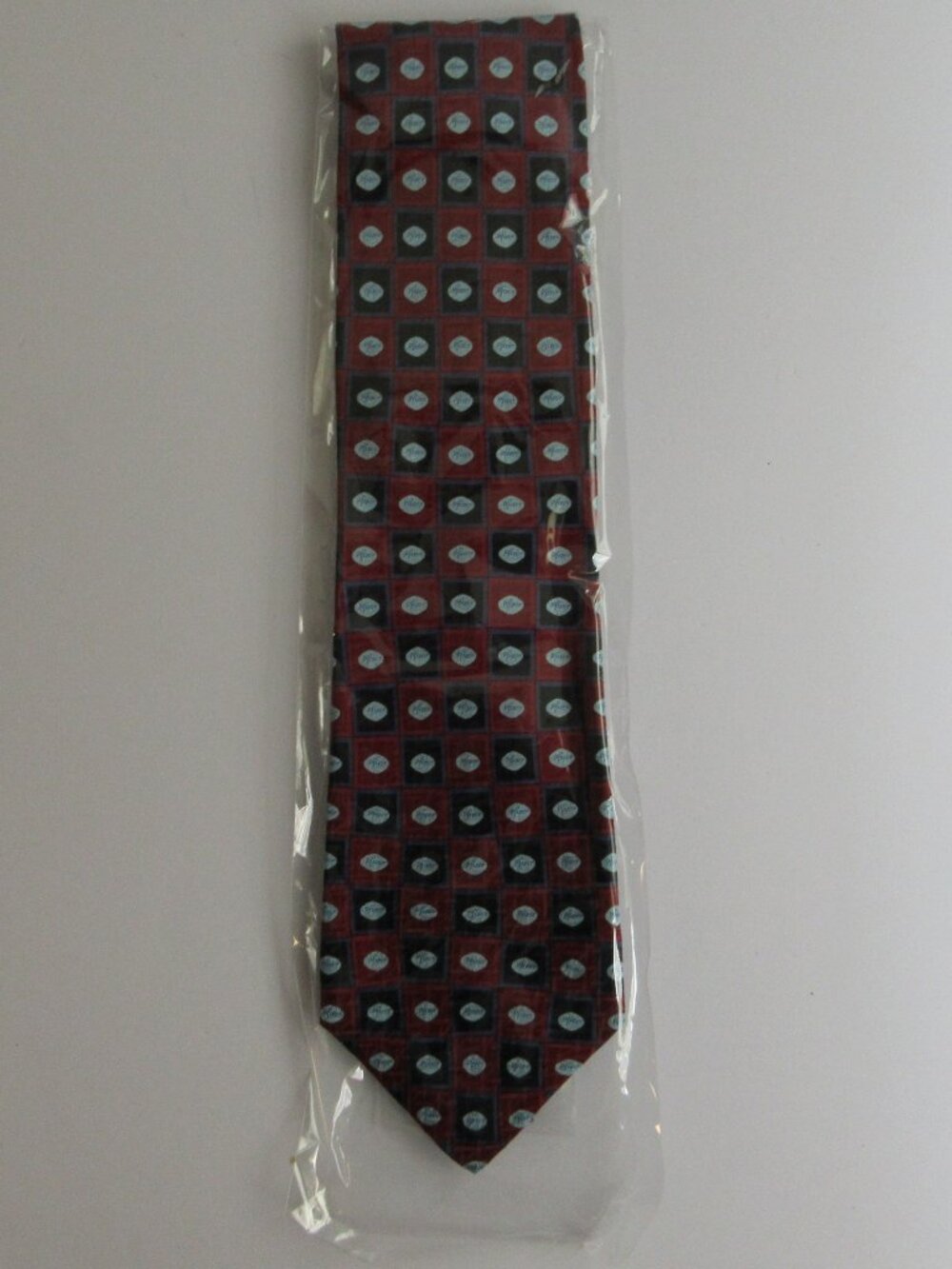 PFIZER Red & Blue Pill Print 100% Silk Novelty Tie